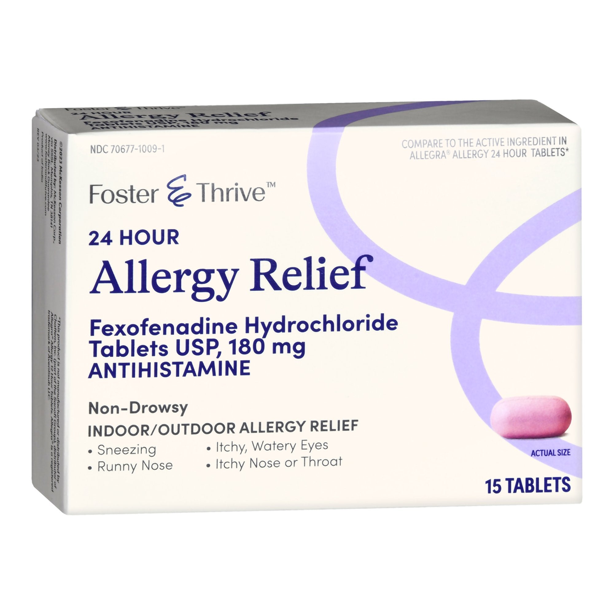 Allergy Relief Foster & Thrive 180 mg Strength Tablet 15 per Box, Packaging Type- Box