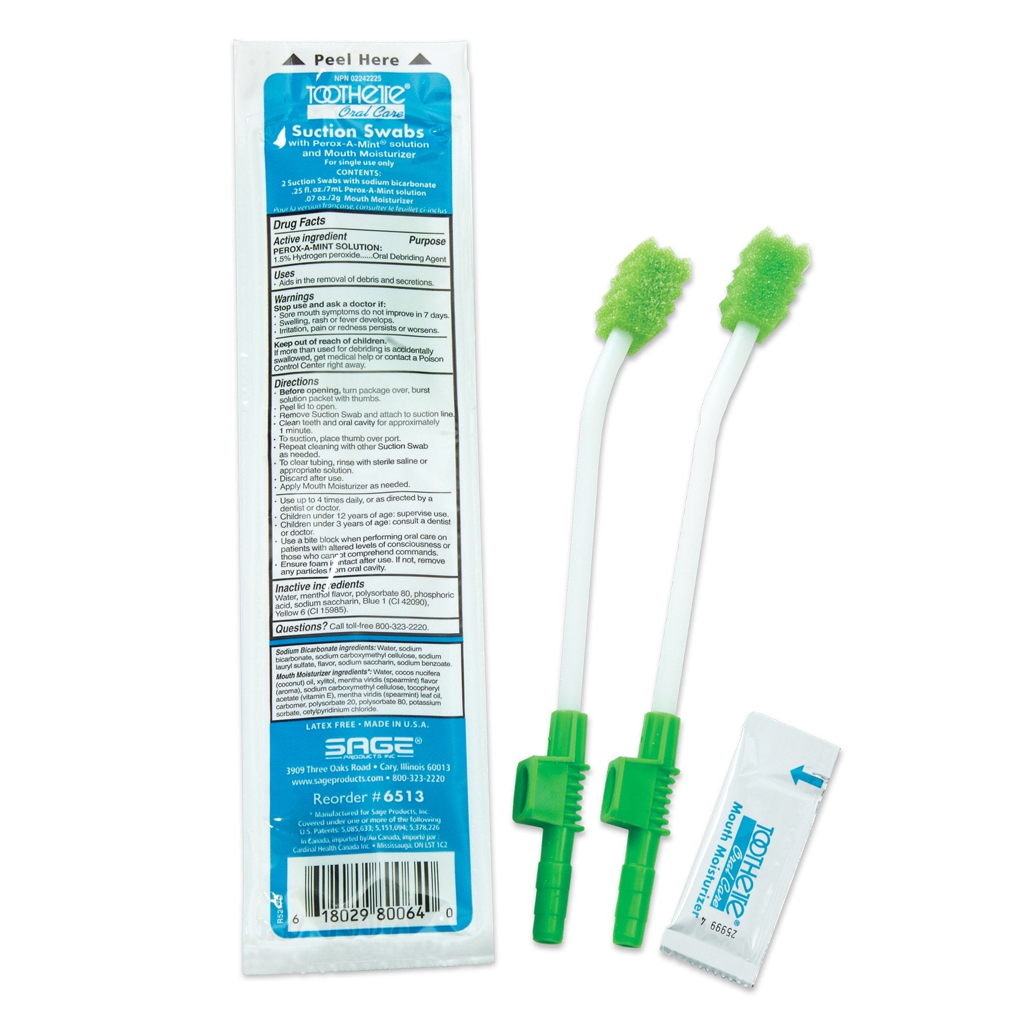 Suction Swab Kit Toothette NonSterile