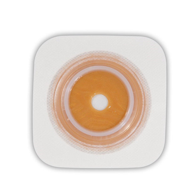 Ostomy Barrier Sur Fit Natura Trim to Fit, Extended Wear Stomahesive Without Tape 32 mm Flange Sur Fit Natura System Hydrocolloid 1/2 to 3/4 Inch Opening 4 X 4 Inch