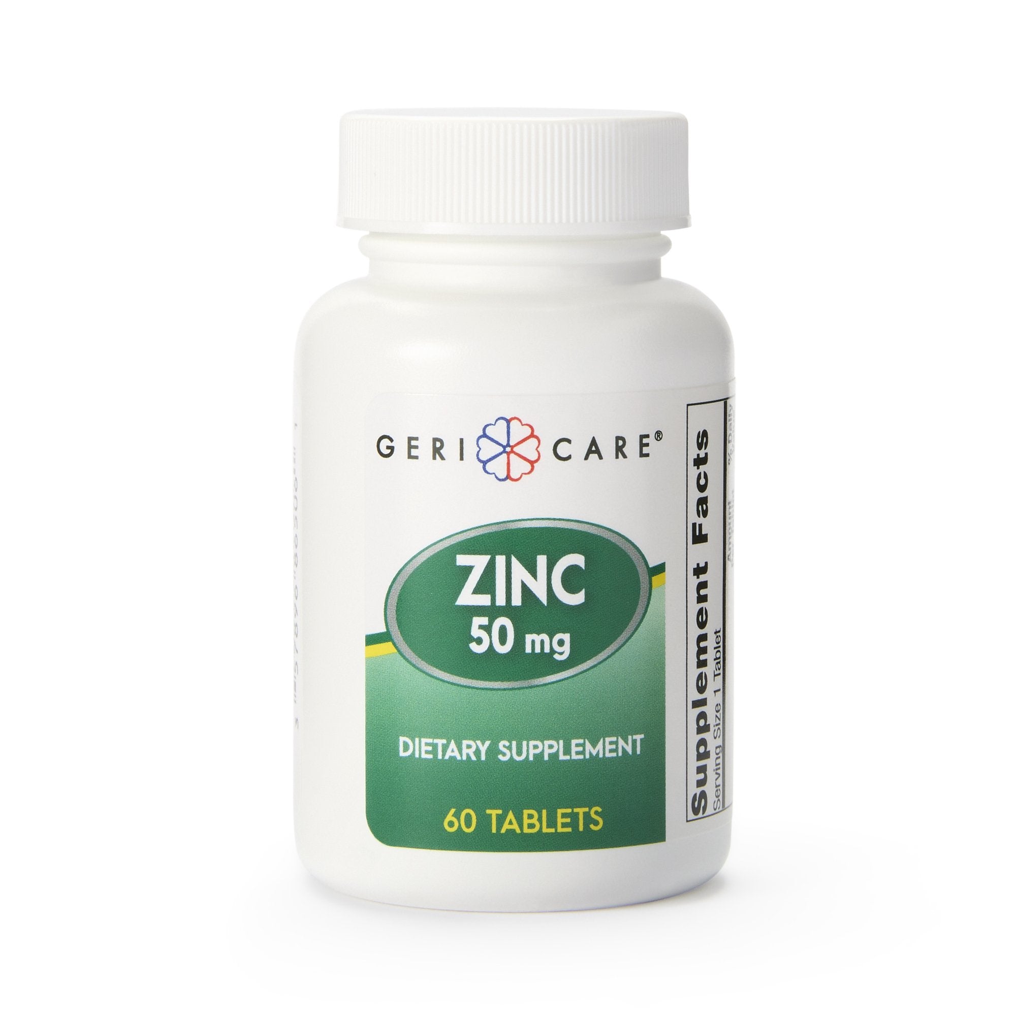 Mineral Supplement Geri-Care Zinc Sulfate 50 mg Strength Tablet 60 per Bottle, Packaging Type- Case