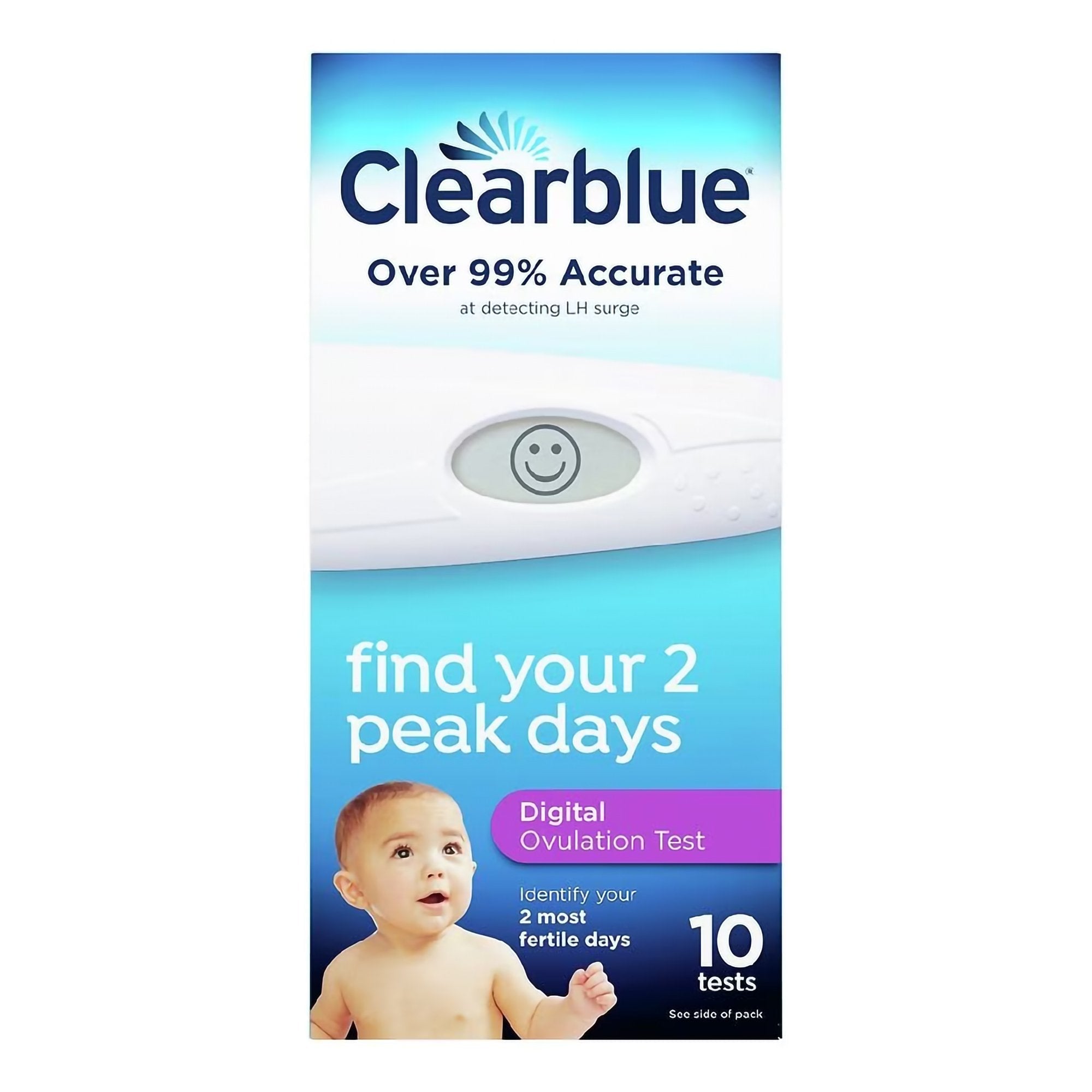 Reproductive Health Test Kit Clearblue Digital Ovulation Test 10 Tests CLIA Waived