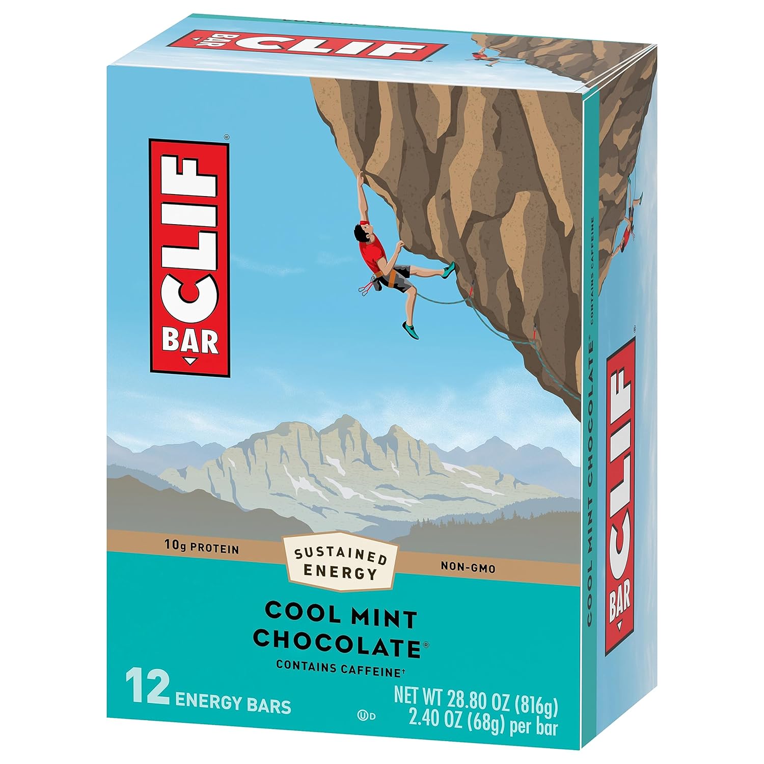 clif bar organic cool mint chocolate case of 12 2 4 oz