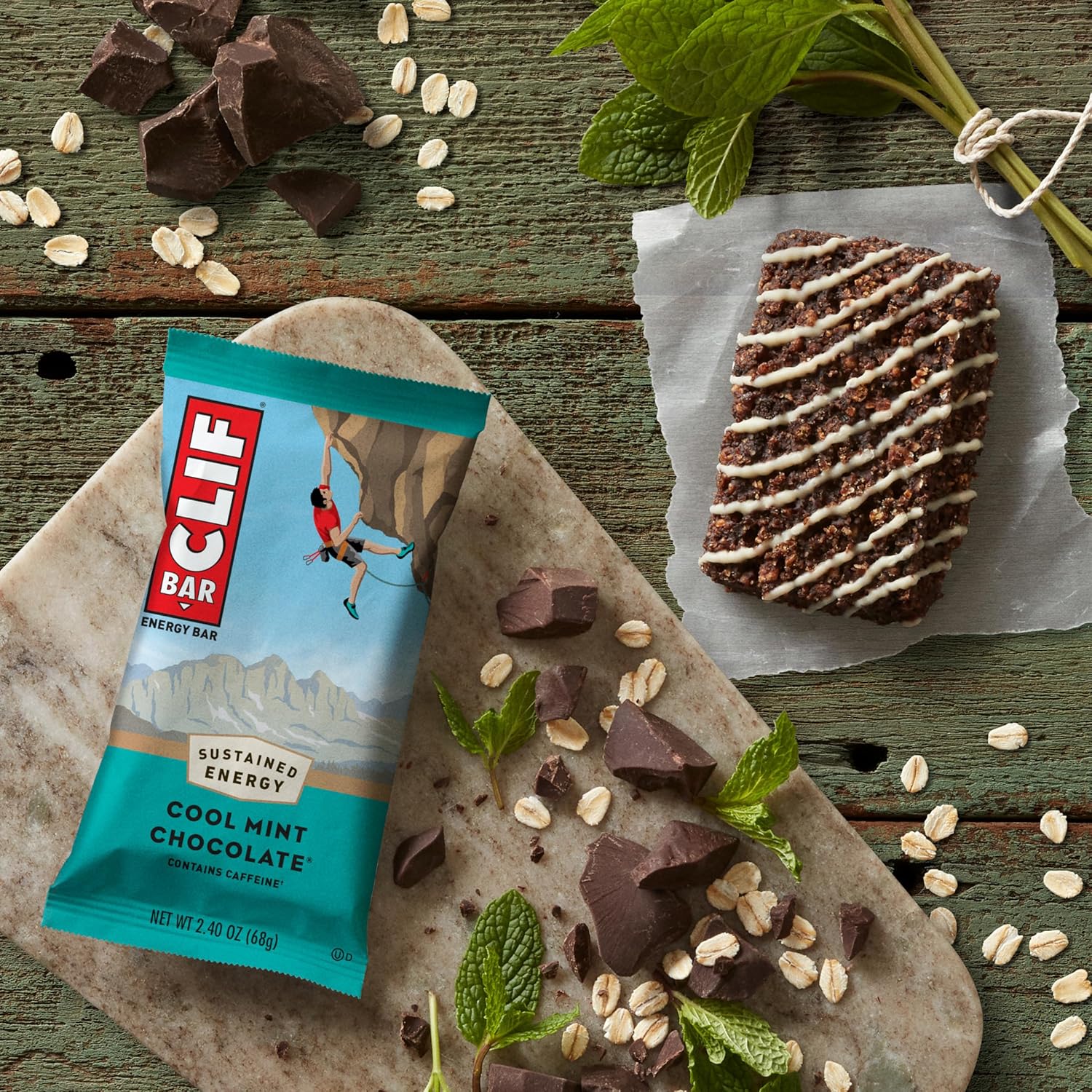 clif bar organic cool mint chocolate case of 12 2 4 oz