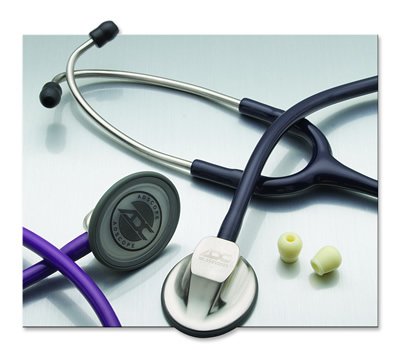 Clinician Stethoscope Adscope 615 Royal Blue 1 Tube 22 Inch Tube Single Sided Chestpiece