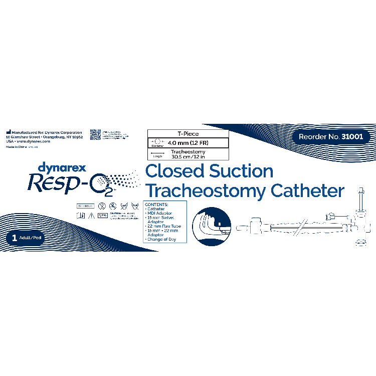 closed suction tracheal catheter w t piece 10fr