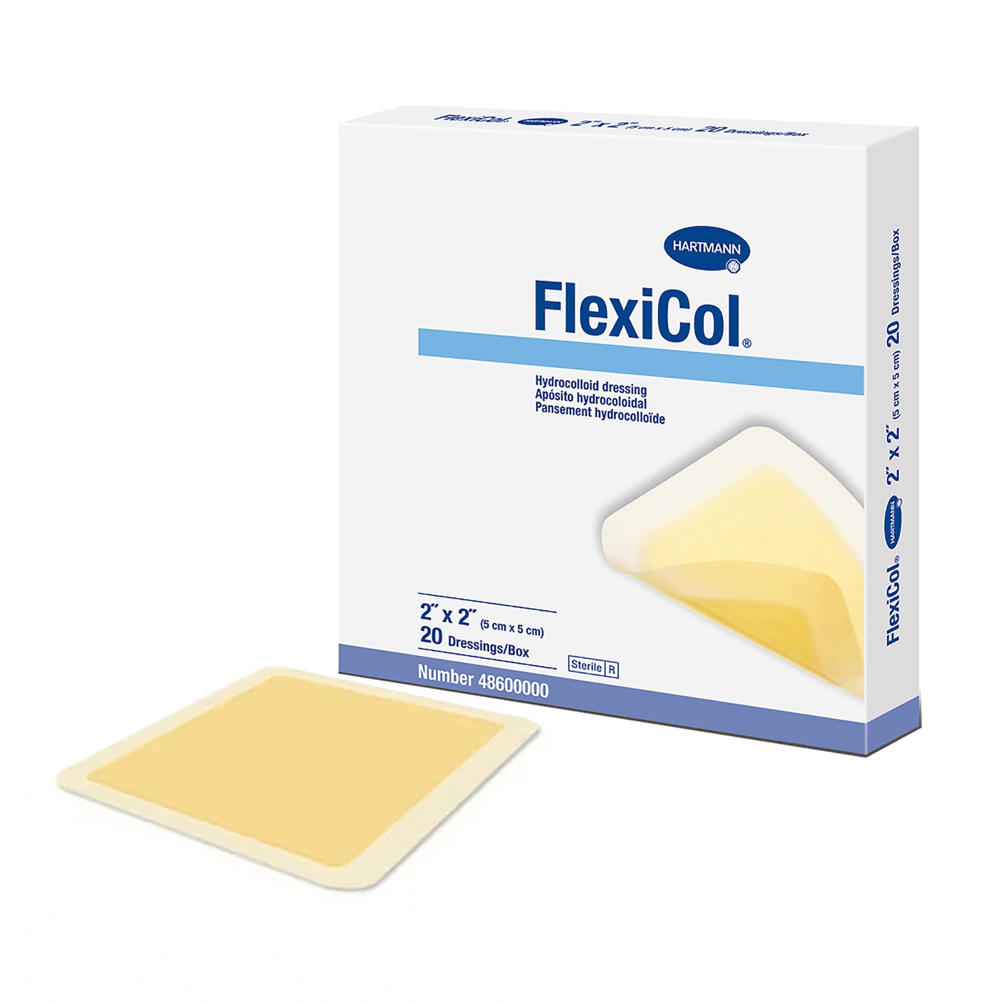 Hydrocolloid Dressing FlexiCol® 2 X 2 Inch Square