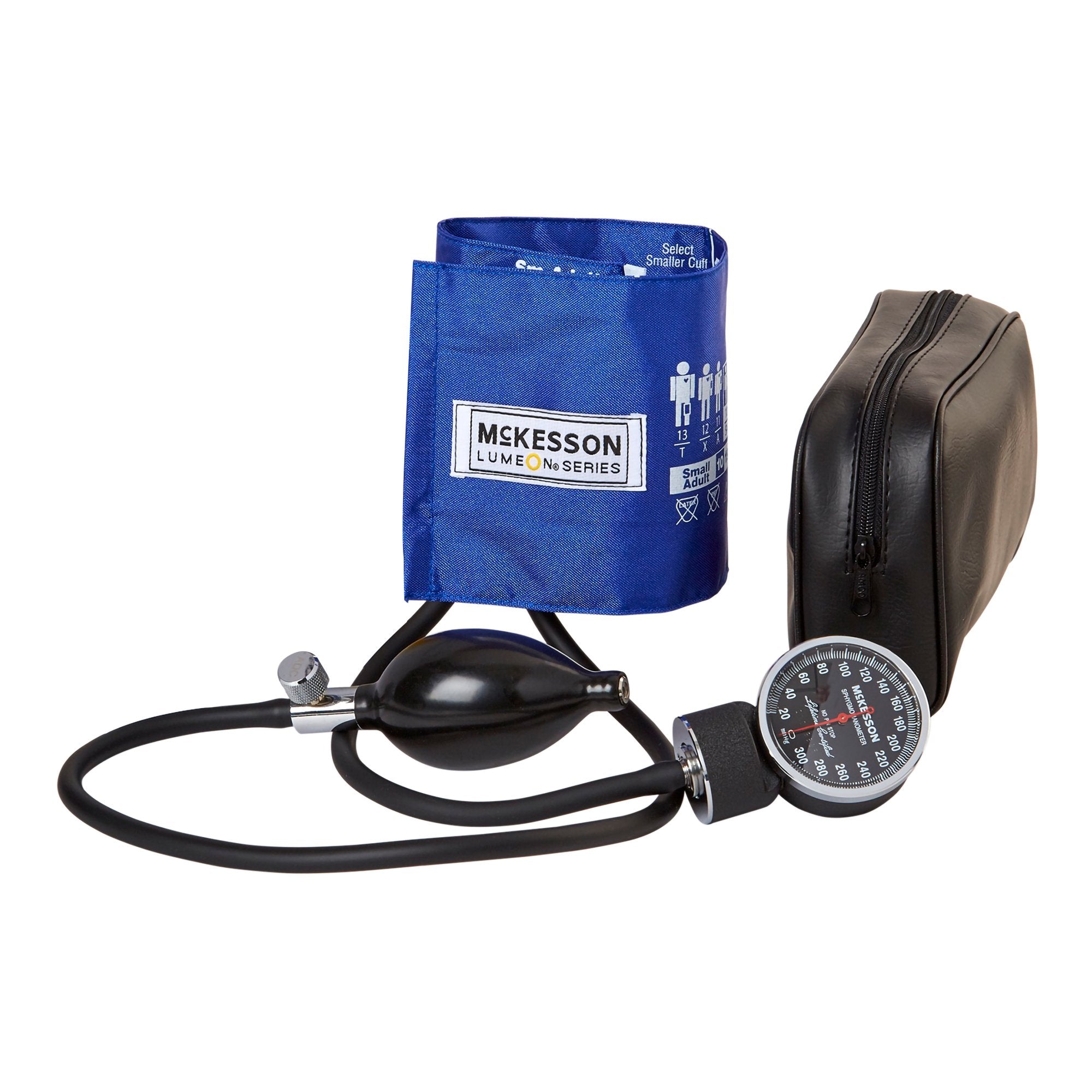 Aneroid Sphygmomanometer Unit McKesson LUMEON Small Adult Cuff Nylon Cuff 19 - 27 cm Pocket Aneroid