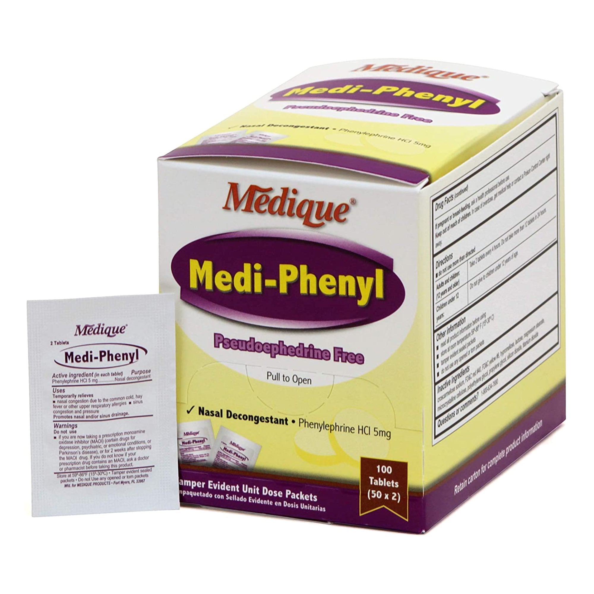 Allergy Relief Medi-Phenyl 5 mg Strength Tablet 2 per Box, Packaging Type- Box