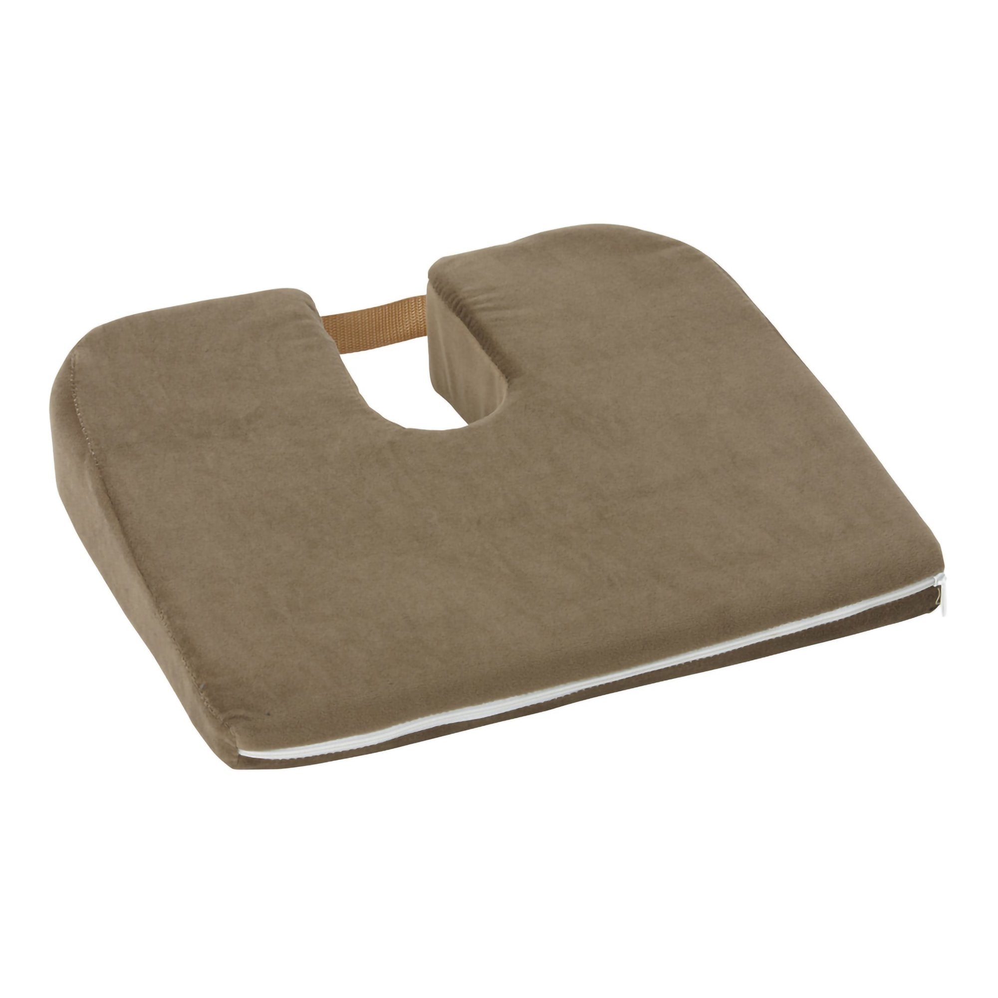 Coccyx Relief Seat Cushion DMI Sloping 15 W X 14 L X 3 to 1 1/2 D Inch Foam