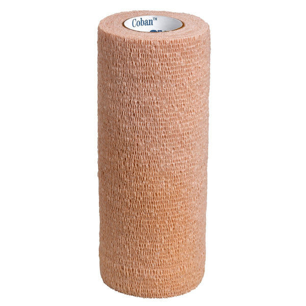 Cohesive Bandage 3M Coban 6 Inch X 5 Yard Self Adherent Closure Tan NonSterile Standard Compression