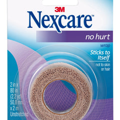 Cohesive Bandage Nexcare No Hurt 2 X 80 Inch Self Adherent Closure Tan NonSterile Standard Compression