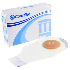 Colostomy Pouch ActiveLife One Piece System 12 Inch Length Flat, Pre Cut 1 Inch Stoma Drainable