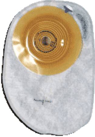Colostomy Pouch Assura One Piece System 8 1/2 Inch Length, Maxi Convex Light, Trim to Fit 3/4 to 1 1/4 Inch Stoma Closed End