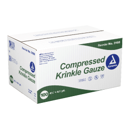 compressed krinkle gauze bandage sterile