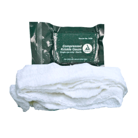 compressed krinkle gauze bandage sterile