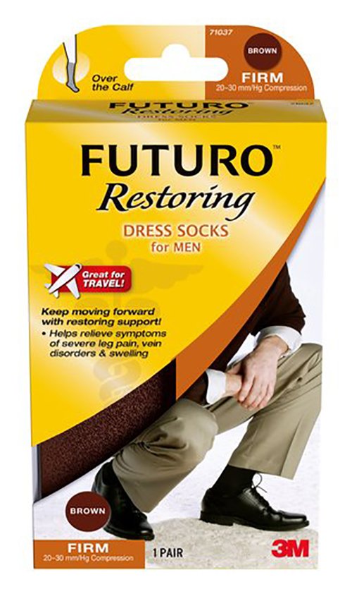 Compression Socks 3M Futuro Knee High X Large Black Closed Toe