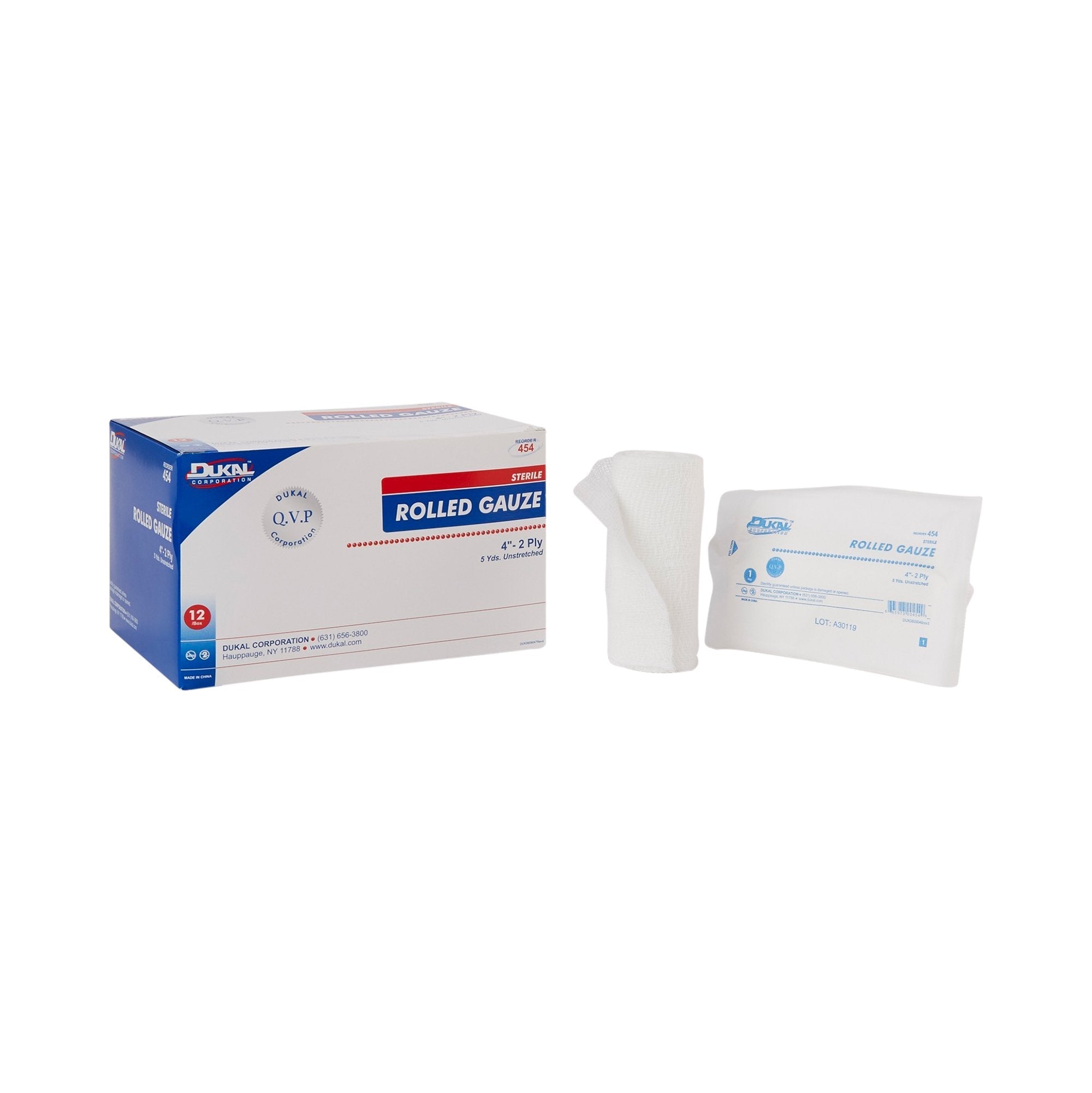 Conforming Bandage Dukal 4 Inch X 5 Yard 2 Ply Sterile 1 per Pack