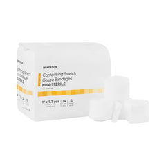 Conforming Bandage McKesson 1 Inch X 1 7/10 Yard NonSterile 24 per Pack