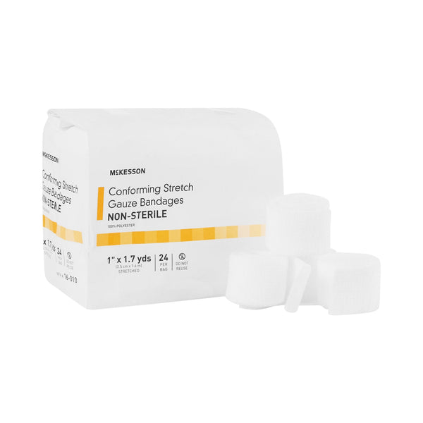 Conforming Bandage McKesson 1 Inch X 1 7/10 Yard NonSterile 24 per Pack