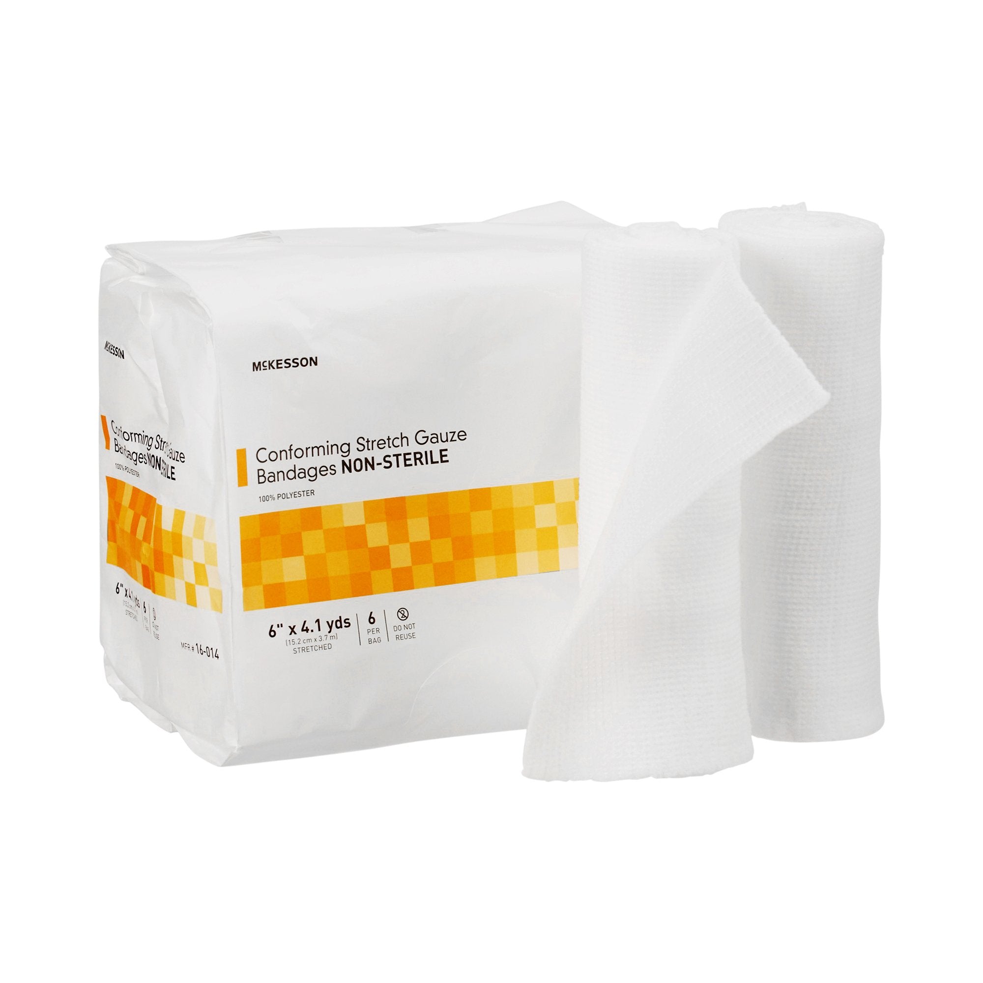 Conforming Bandage McKesson 6 Inch X 4 1/10 Yard NonSterile 6 per Pack