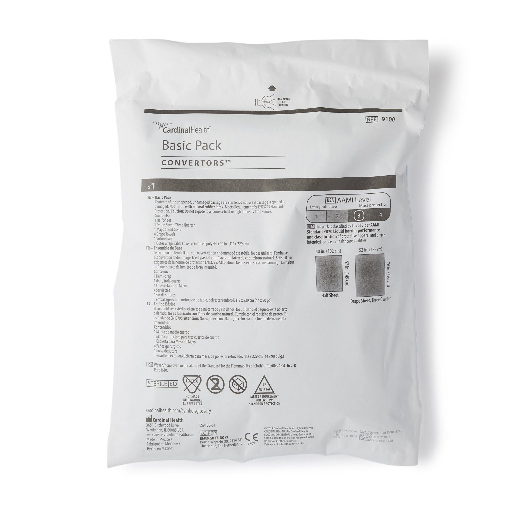 convertors tiburon general purpose drape pack cardinal health general purpose drape pack mk302134ea
