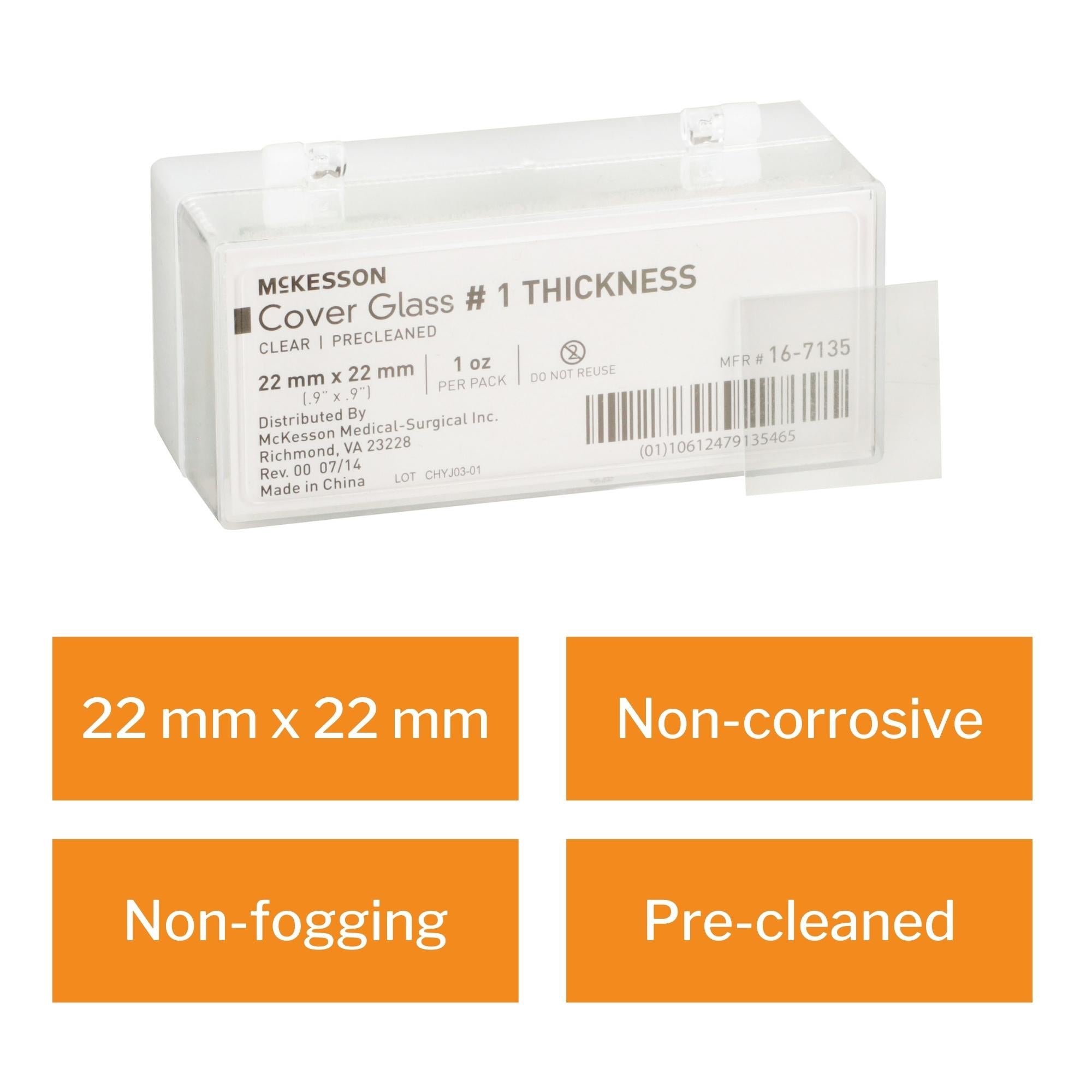 cover glass mckesson square no 1 thickness 22 x 22 mm packaging type packet
