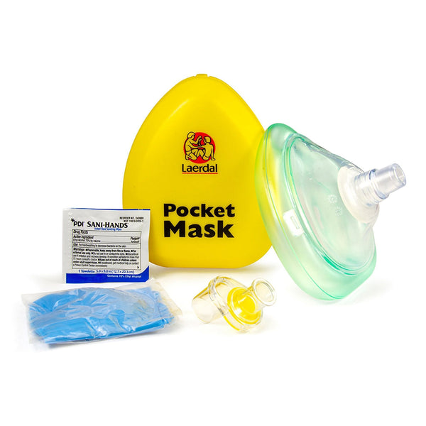 CPR Resuscitation Mask Kit Laerdal Pocket Mask