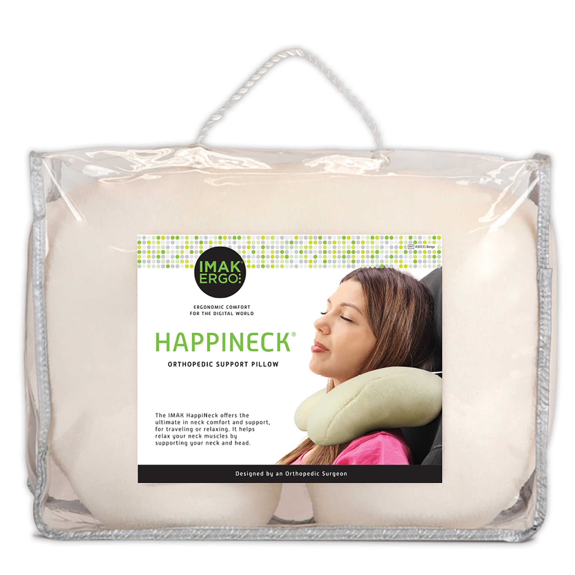 Neck Support Pillow IMAK HappiNeck Beige Reusable