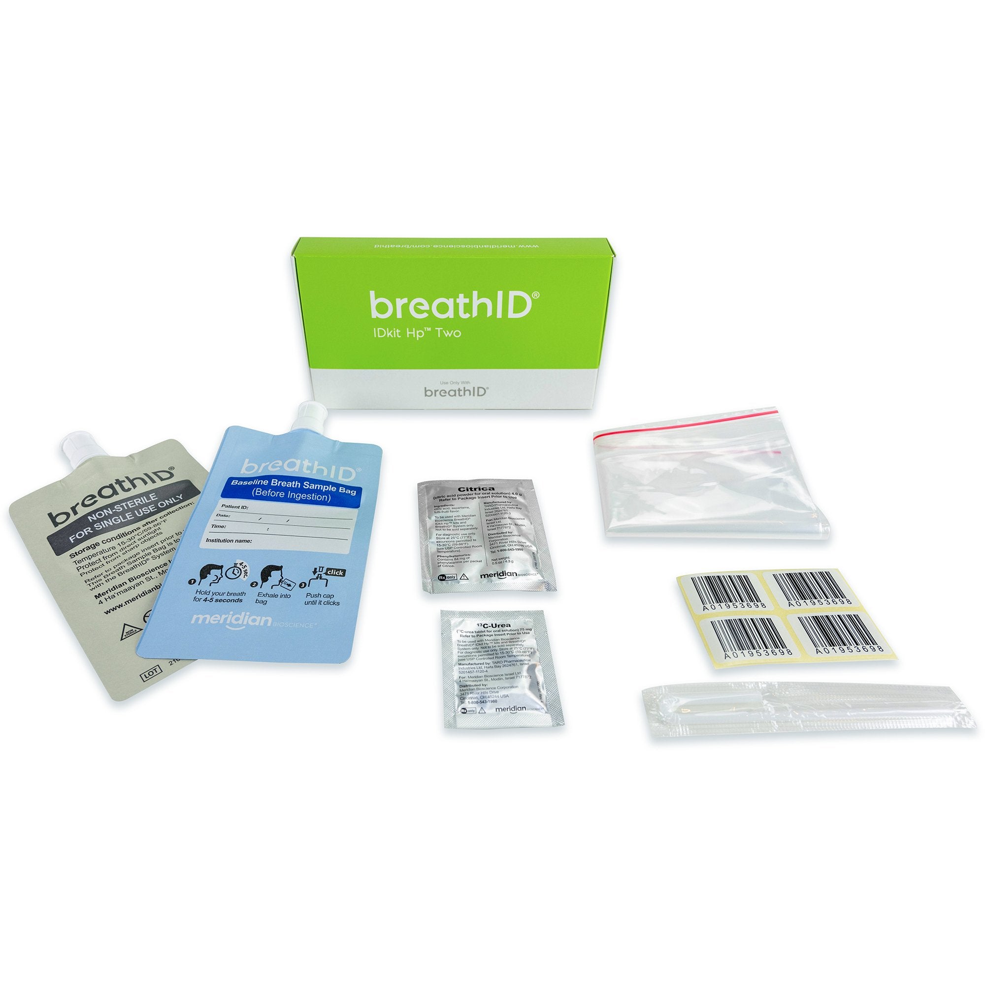 H. Pylori Test Kit BreathID IDKit Hp Two H. Pylori Non-Regulated, Packaging Type- Box