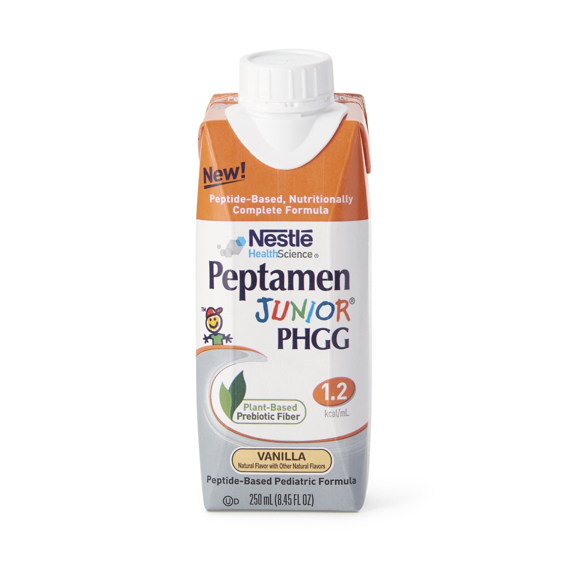 Pediatric Oral Supplement Peptamen Junior® PHGG Vanilla Flavor 8.45 oz. Carton Liquid PHGG Fiber Impaired GI Function