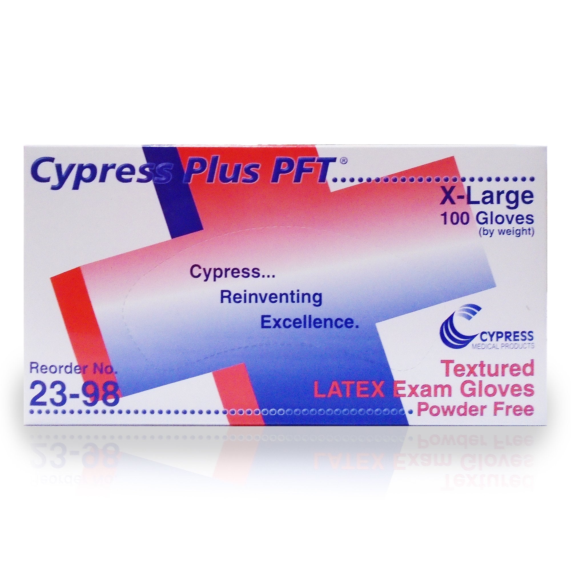 Exam Glove Cypress Plus PFT X-Large NonSterile Latex Standard Cuff Length Fully Textured Ivory Not Rated, Packaging Type- Box