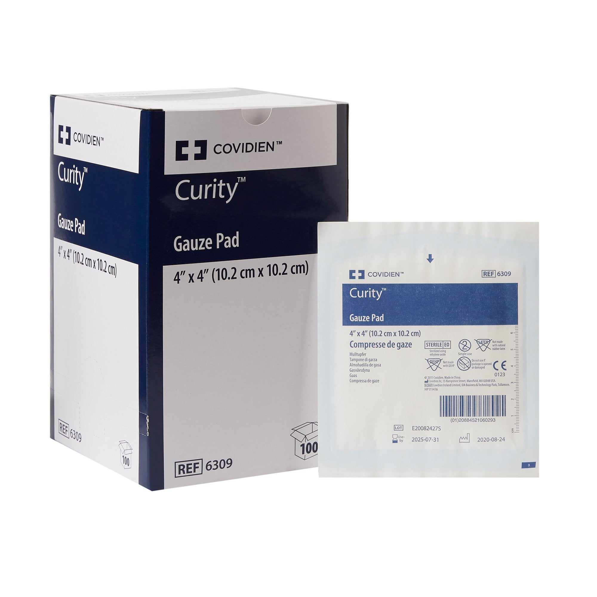 Gauze Sponge Curity 4 X 4 Inch 12 Ply Sterile 1 per Pack