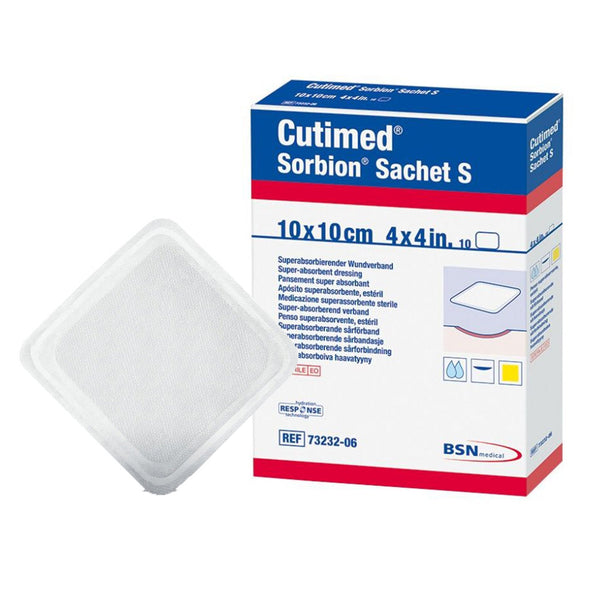 Gelling Fiber Wound Dressing Cutimed Sorbion Sachet S 4 X 4 Inch Square Sterile