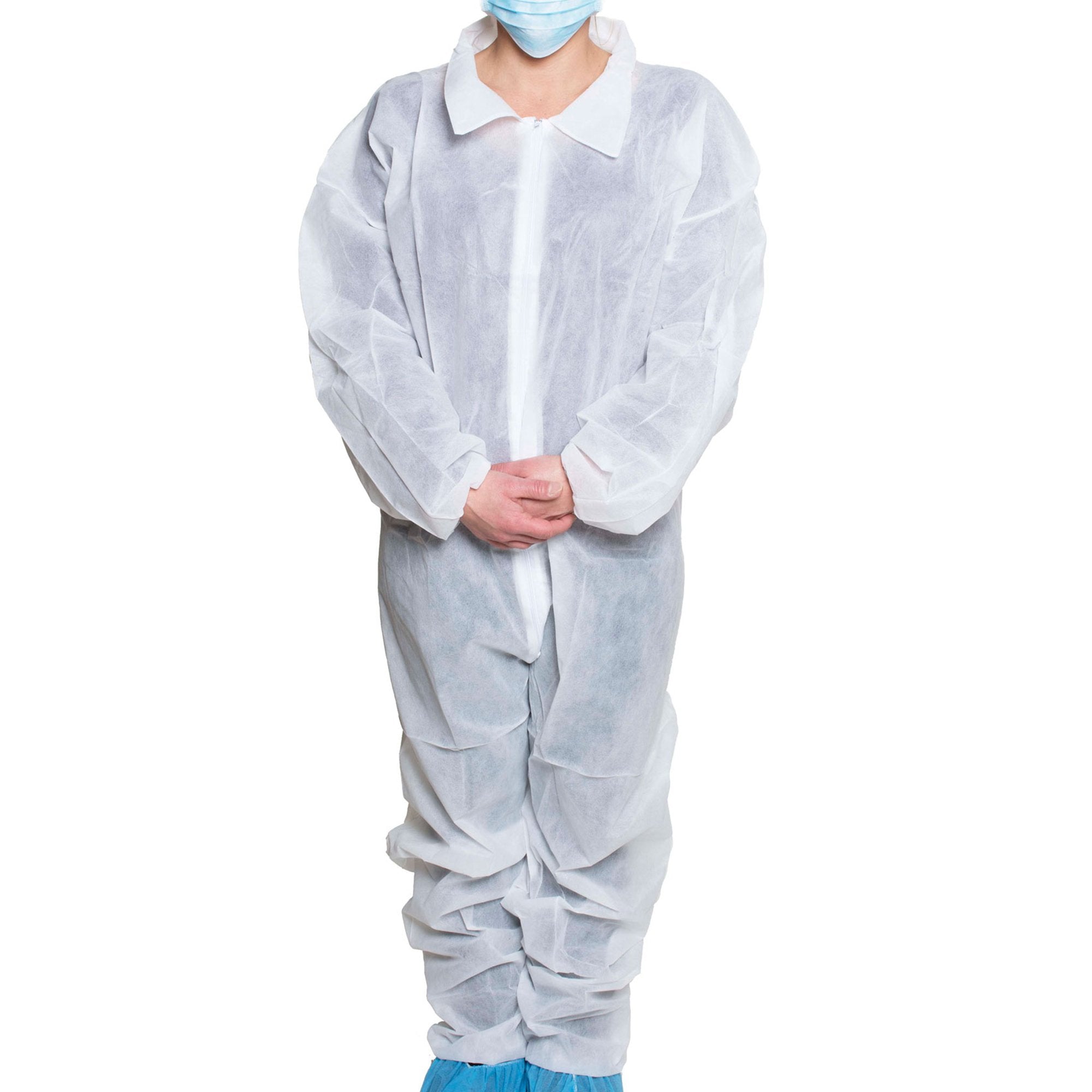 Coverall 3X-Large White Disposable NonSterile, Packaging Type- Box