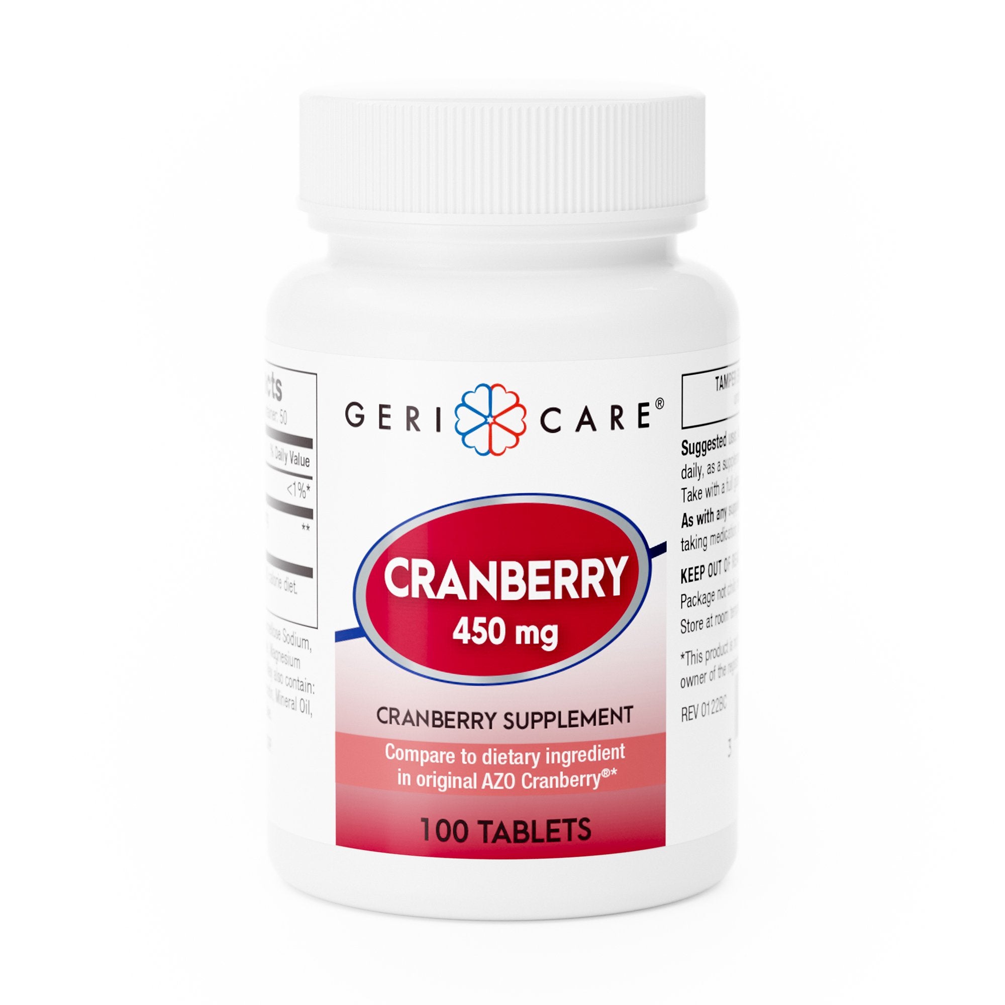 Dietary Supplement Geri-Care® Cranberry Extract 450 mg Strength Tablet 100 per Bottle