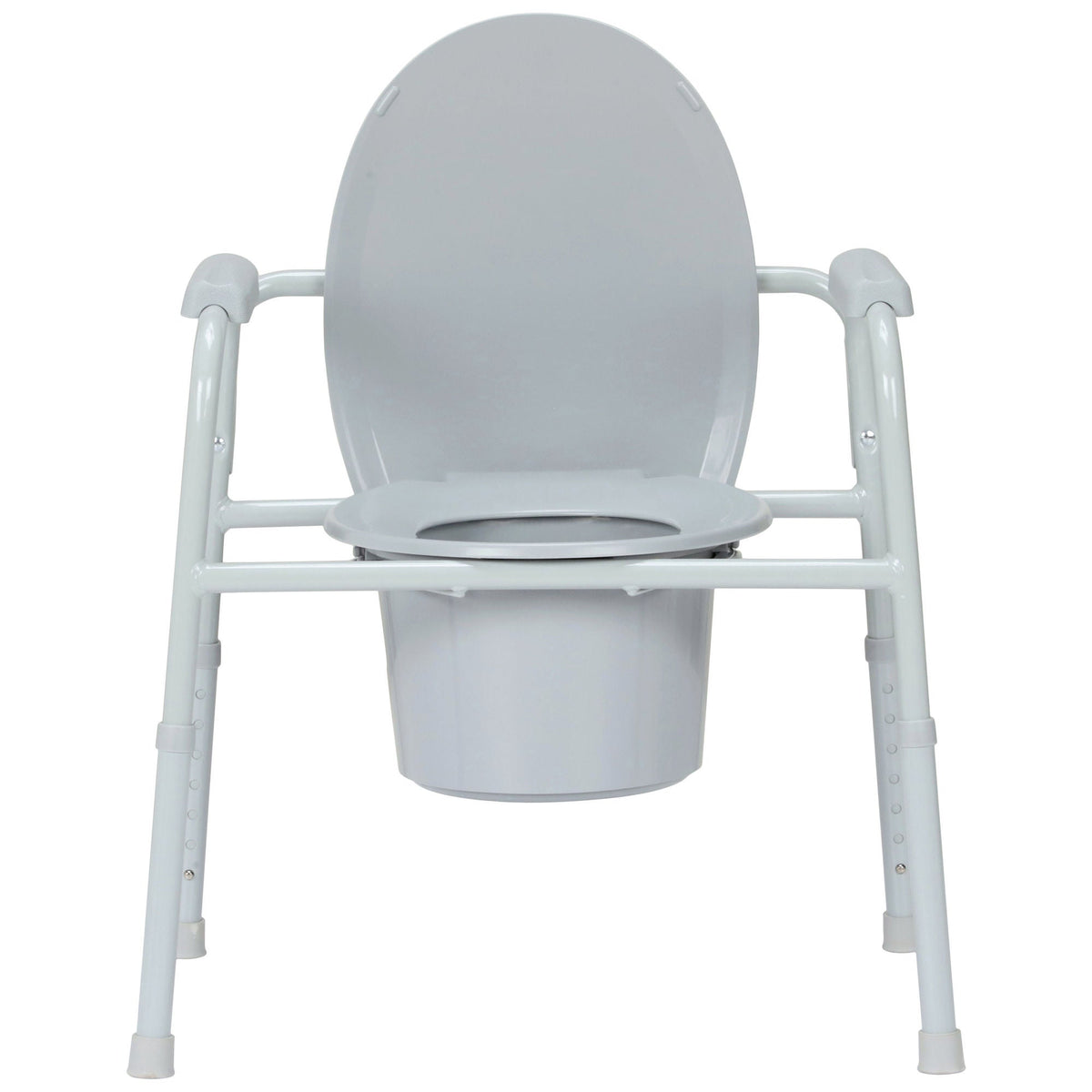 McKesson 3-in-1 Commode Chair Steel Frame 350 lbs Capacity - 13-3/4 Inch | 350lbs · Case of 4