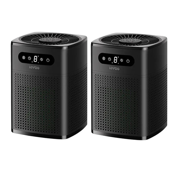 Loytio Air Purifiers for Bedroom, 3 In 1 Filter Cleaner with Fragrance Sponge for Sleep,Smoke, Allergies, Pet Dander,Odor, Dust, Office, Desktop,Portable, HEPA at Speed I. Coremini P White Airpurifier