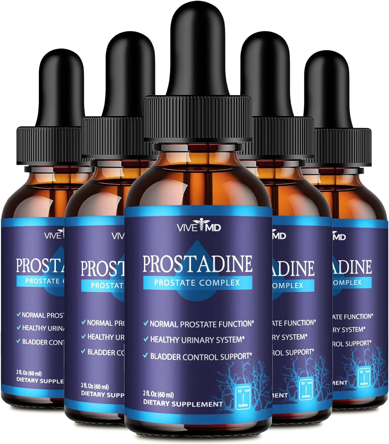 Prostadine Advanced Strength Formula, Peppermint Flavored 10000Mg (2Oz)(5 Pack)