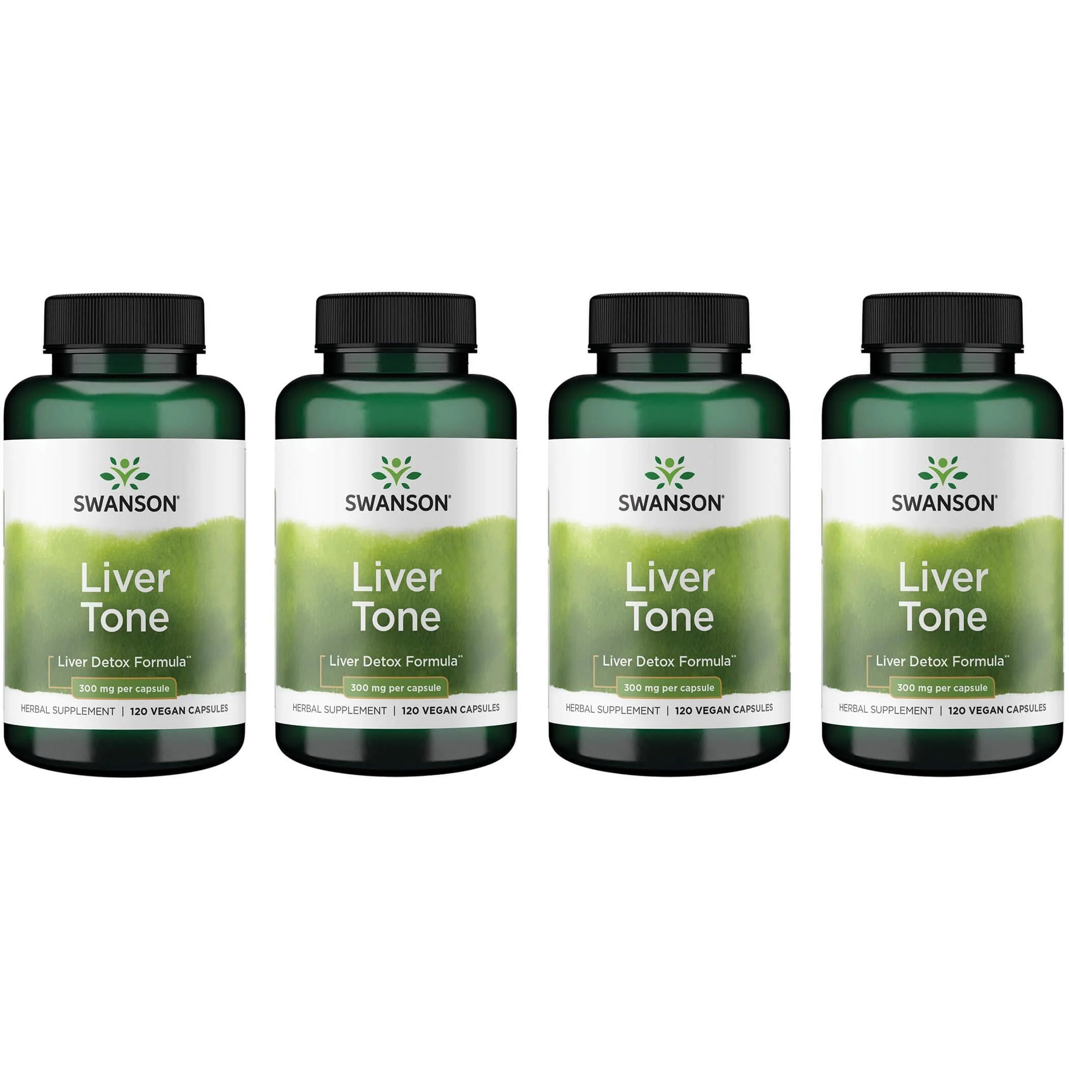 Liver Tone 300 Mg 120 Vegan Caps 4 Pack