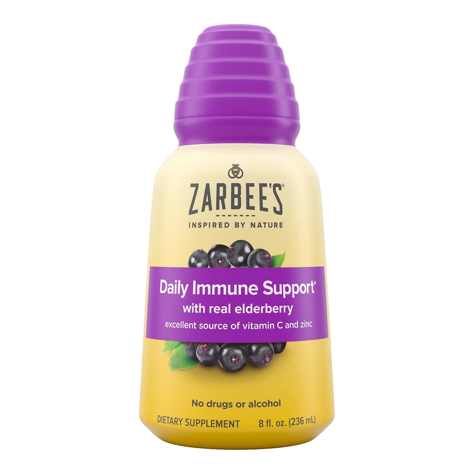 Cold and Cough Relief Zarbee's Daily Immune Support 356 mg Strength Syrup 8 oz.