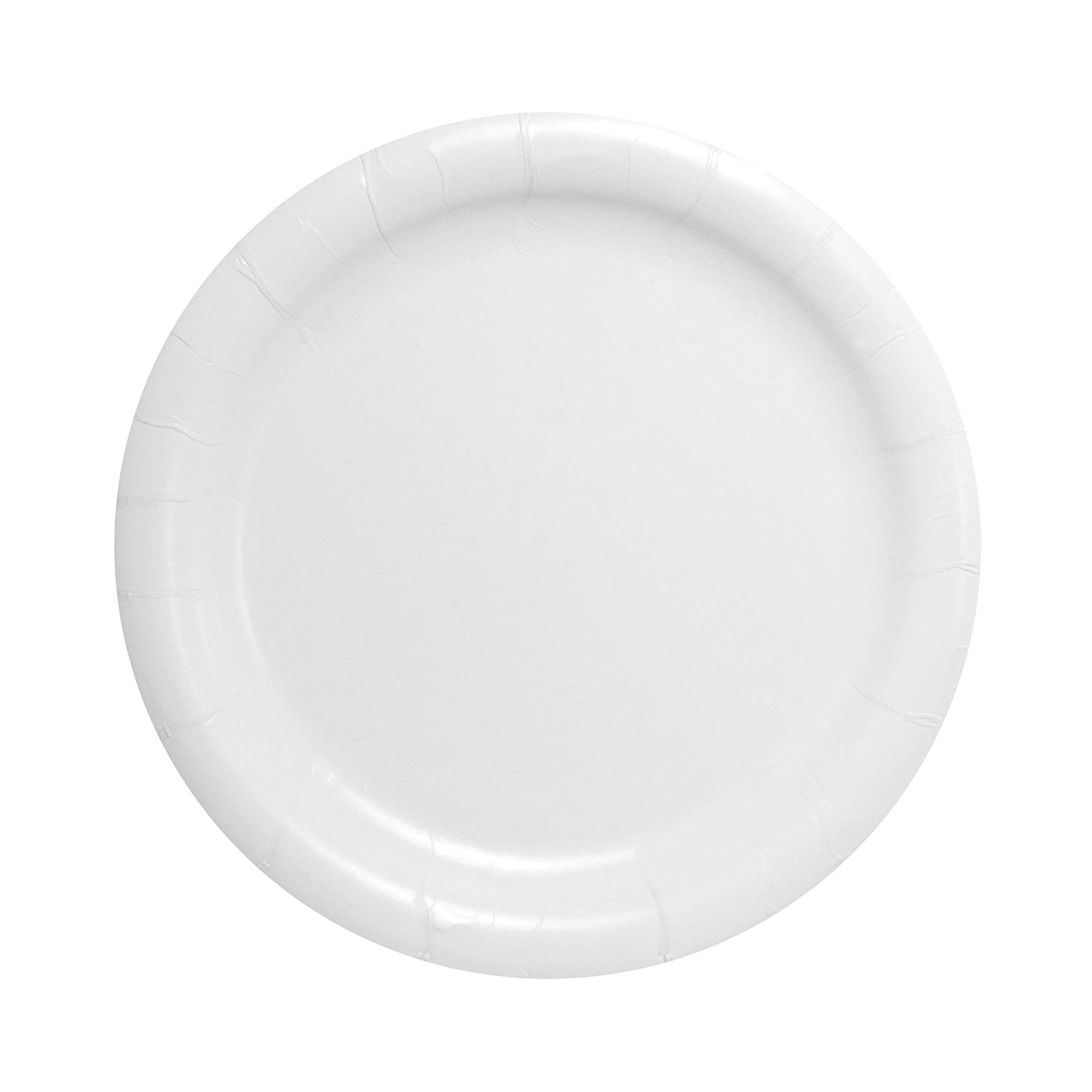 Plate Bare Eco-Forward White Single Use Paper 9 Inch Diameter, Packaging Type- Case