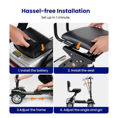 d71 ultra lightweight mobility scooter 12ah