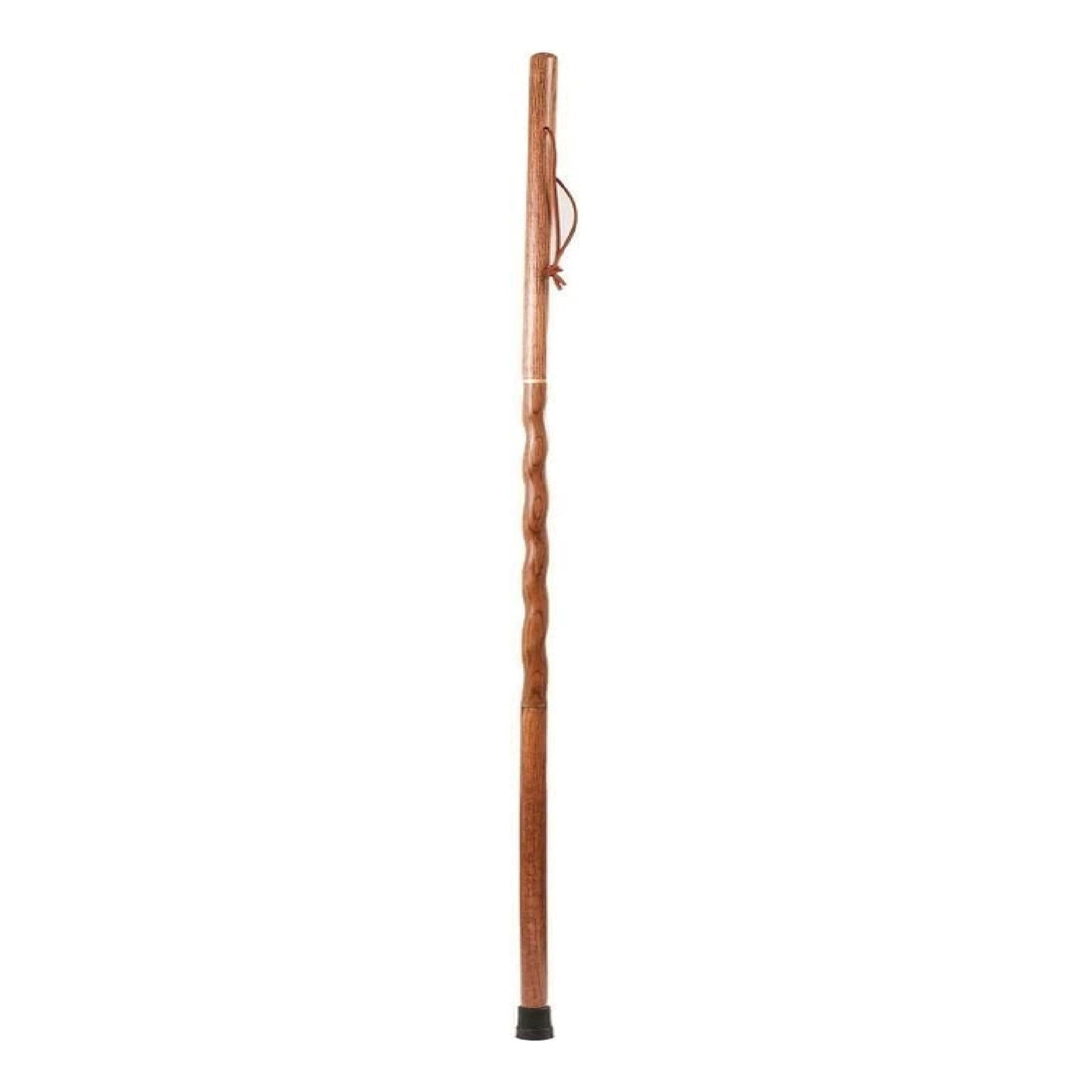 Walking Stick Brazos Twisted Traveler's Stick Wood 55 Inch Height Red Oak
