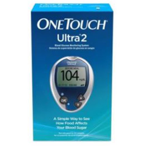 Blood Glucose Meter OneTouch Ultra 2 5 Second Results Stores up to 500 Results No Coding Required
