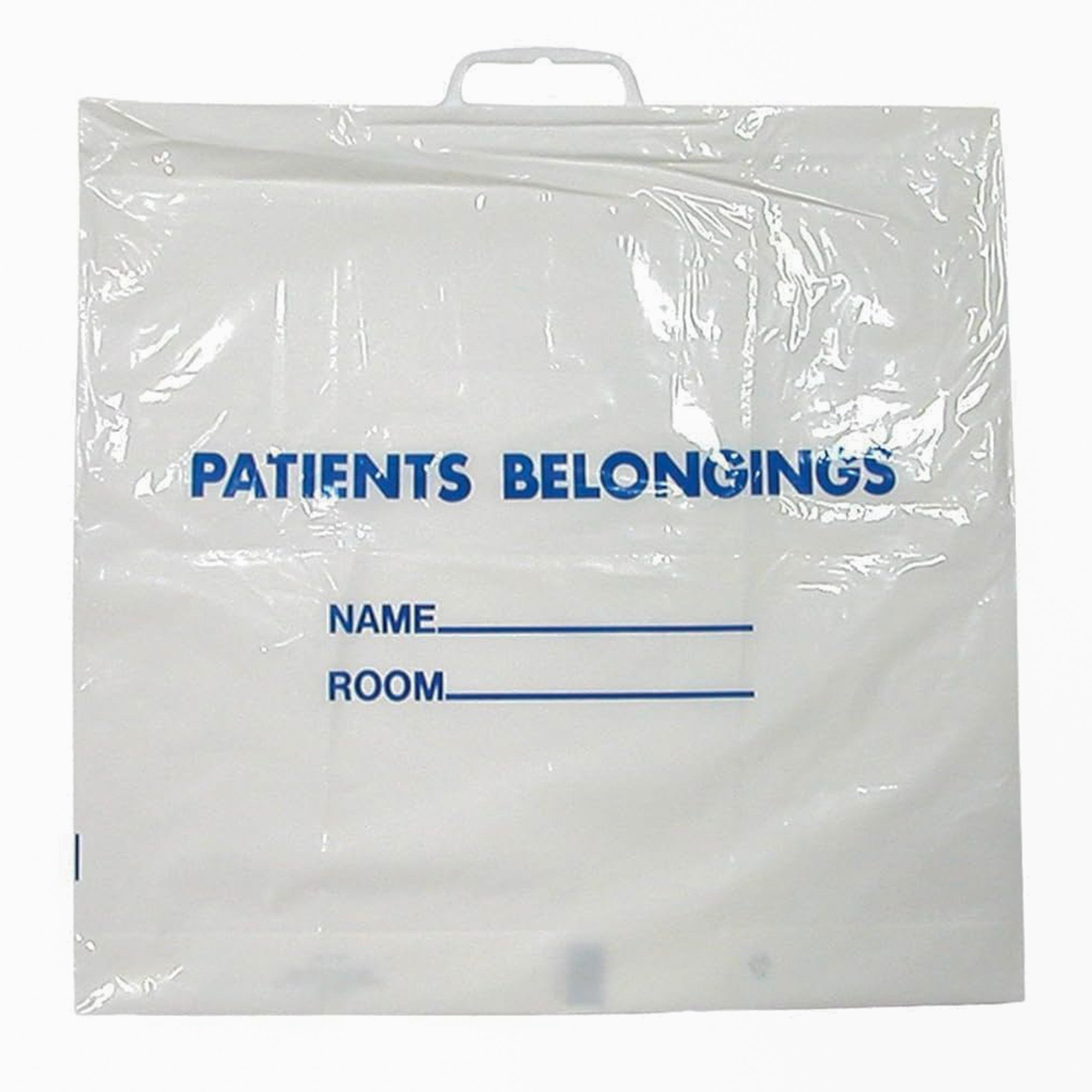 Patient Belongings Bag DawnMist 18 1/2 X 20 Inch Plastic Snap Closure White