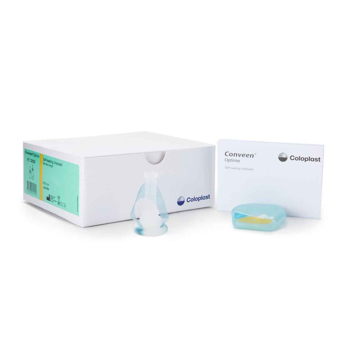 Male External Catheter Conveen Optima Self-Adhesive Seal PSX Silicone | 30/Box - Small(25 mm)