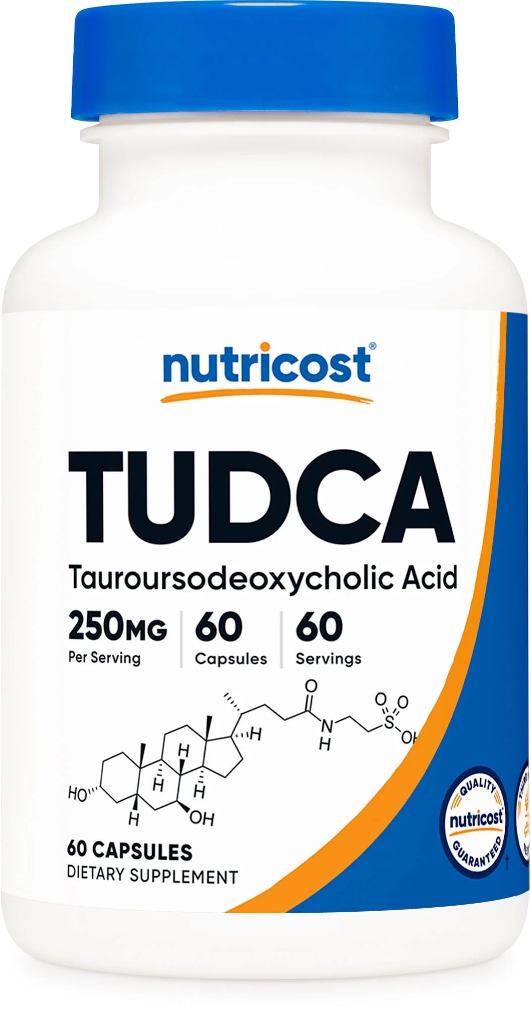 Tudca 250Mg, 60 Capsules (Tauroursodeoxycholic Acid) - Gluten Free, Non-Gmo Supplement