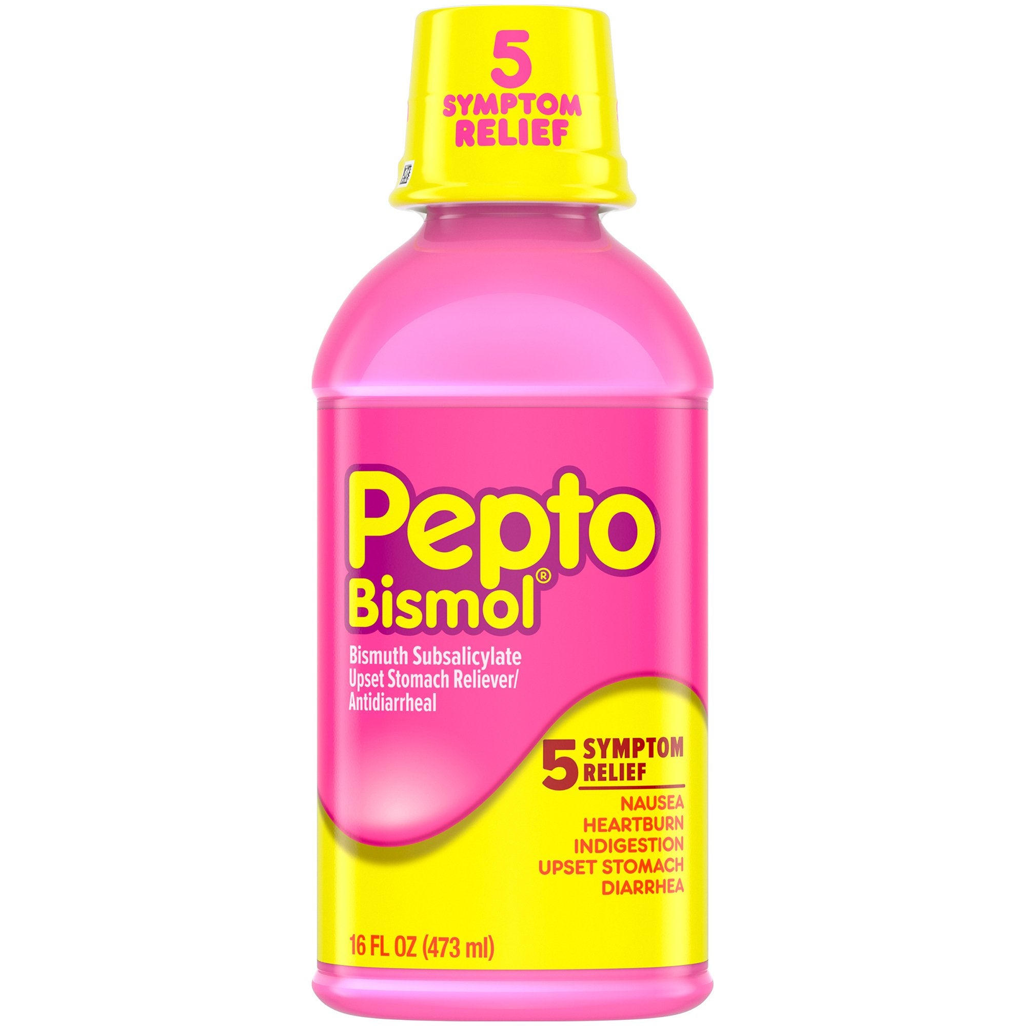 Anti Diarrheal Pepto Bismol 262 mg Strength Liquid 16 oz.