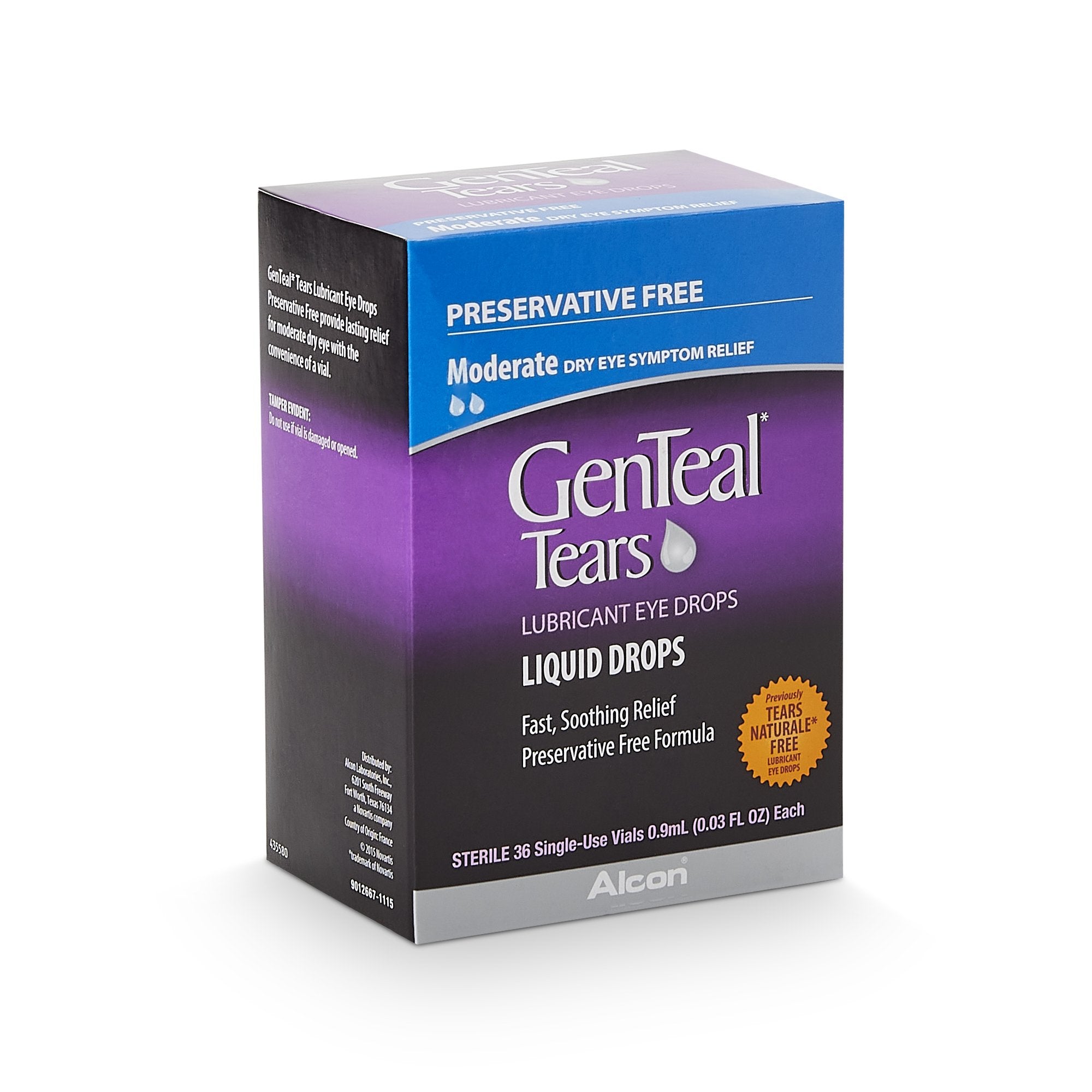 Eye Lubricant GenTeal 36 per Box Eye Drops, Packaging Type- Box