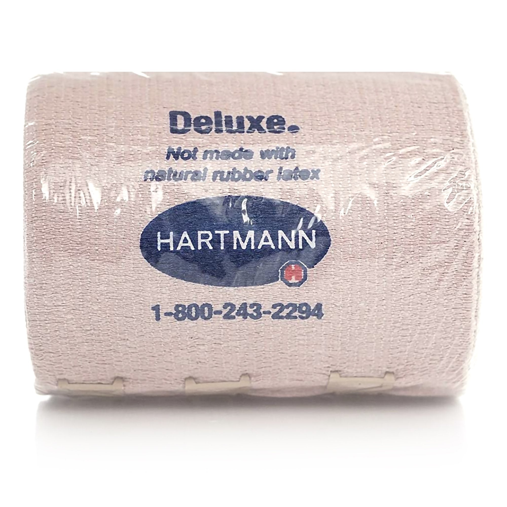 Elastic Bandage Deluxe 4 Inch X 5 1/2 Yard Clip Detached Closure Tan Sterile Standard Compression